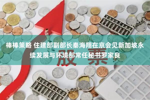 棒棒策略 住建部副部长秦海翔在京会见新加坡永续发展与环境部常任秘书罗家良