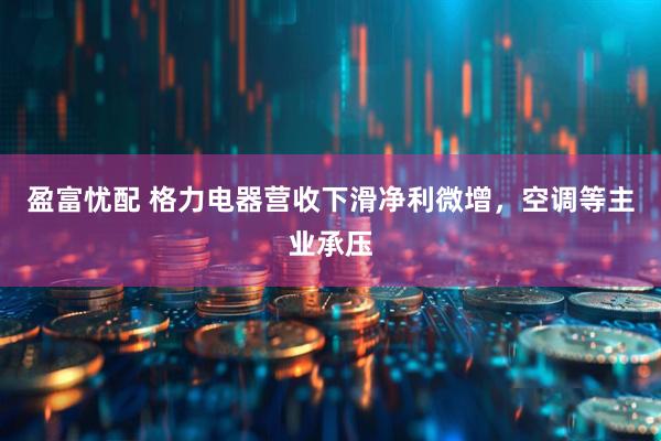盈富忧配 格力电器营收下滑净利微增，空调等主业承压
