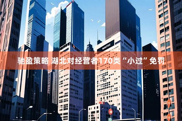 驰盈策略 湖北对经营者170类“小过”免罚