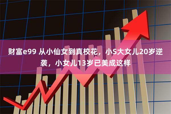 财富e99 从小仙女到真校花，小S大女儿20岁逆袭，小女儿13岁已美成这样